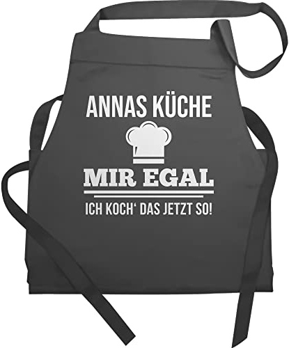 Geschenk mit Namen personalisiert by Shirtracer - Schürze - Kochschürze - Mir egal ich koch das jetzt so mit Namen