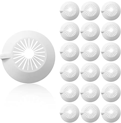 DBALL 30 Stück Heizungsrohr Rosette Rohrabdeckung Klapprosette Rohrmanschette für Heizungsrohre Warm und Kaltwasserrohre Gasrohre Obere und Untere Wasserrohre Leitungsrohre 14-29 mm Universal (Weiß)