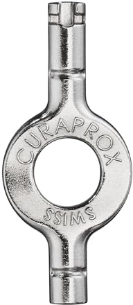 Curaprox Hållare för interdentalborstar UHS 409 – Stål, silver, handtag med universellt klicksystem | Singelpack | Tillverkad i Schweiz