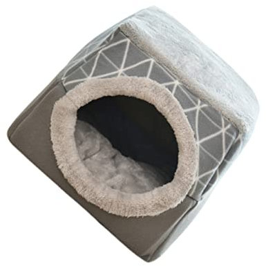 Mipcase Katzenbett Faltbar Aus Hochwertigem Material Warm Für Kleine Hunde Welpen Katzen Maschinenwaschbar rutschfeste Unterseite Bequemes Haustierschlafbett