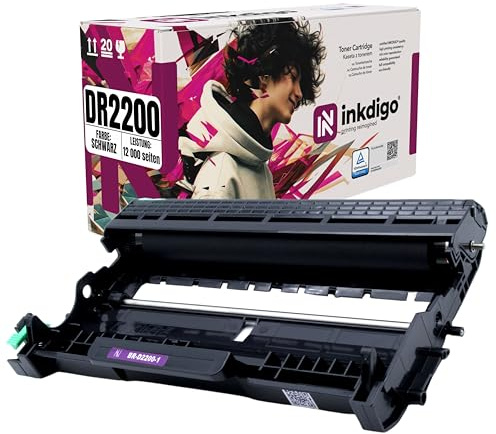 DR2200 XL - Premium TÜV Trommel Schwarz Kompatibel für drucker Brother MFC-7360N MFC-7460DN MFC-7860DW FAX-2840 FAX-2940 HL-2130 HL-2240 HL-2250DN HL-2135W DCP-7055 DCP-7055W