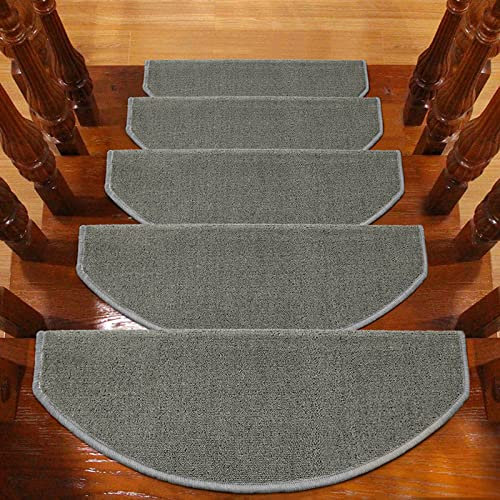Stufenmatten Innen, 10er Set, Sicherheit & Antirutsch, Treppenteppich Kleine Stufen 65x24 cm, Rutschfester Stufenmatten Selbstklebend, Treppenstufen Teppich