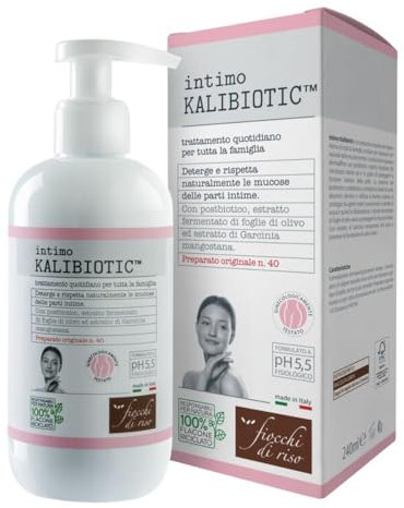 Fiocchi di Riso - Intimo KALIBIOTIC™ - 240ml - IGIENE INTIMA - Deterge e rispetta naturalmente le mucose della parti intime. Pack riciclato