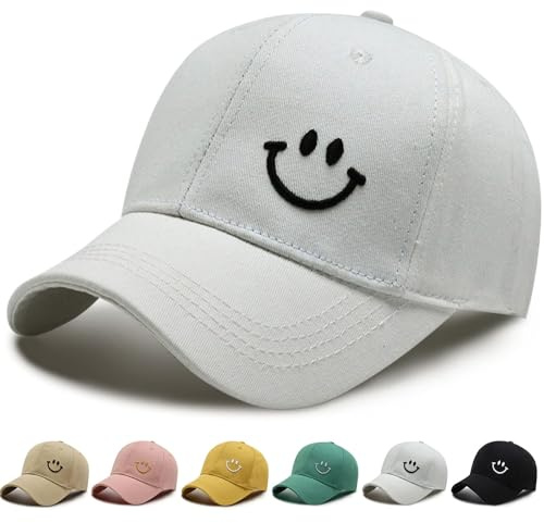 errcom Baseball Cap Damen Herren Baumwolle,Baseball-Mütze Unisex Verstellbar Basecap Sonnenschutz Baseballkappen Sport Cap Sonnenhut für Sport Reisen Draußen