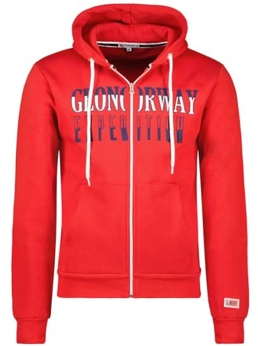 Geographical Norway Herren Ghazen Men Kapuzenpullover, Rouge, M
