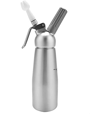 Sahnebereiter-Set aus Aluminium mit DREI Düsen für Zuhause und Café (500ML)
