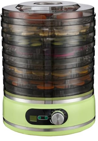 Food Dehydrator Machine, 400W Electric Hydrator Machine with 72H Timer and 95-158℉ Temperature Control, 8 Layer Trays Dehydrated Dryer for Fruit Vegetable Meat Beef Jerky Herb, BPA Free green