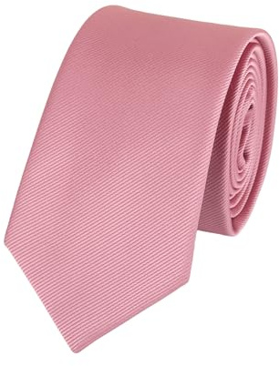 WANYING Herren Schmalen Krawatte 6cm 2,36 Breit Binder Schlips Slim Tie Herrenmode Casual Business Hochzeit Formell Informell - Streifen-Struktur Einfarbig