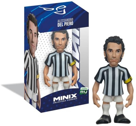 MINIX Alessandro Del Piero Juventus 12 cm Figura - Figura da collezione Del Piero Sport Icon Gamma Calcio per tifosi