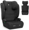 KikkaBoo i-Aid Seggiolino auto 15-36 kg, Seggiolino auto per bambini, 100-150 cm, Gruppo 2/3, da 3,5 a 12 anni, Poggiatesta regolabile in 13 posizioni, i-Size, Nero