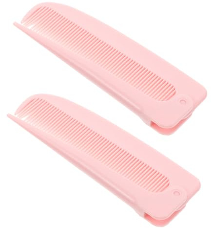 LIFKOME 2pezzi Pettini Pieghevole Per Separazione Dei Pettini Portatili Per Styling Adatti Viaggi e Quotidiano Realizzati in Materiali Robusti