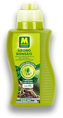 Abono Líquido Bonsái PROFESIONAL | Fertilizante Completo para crecimiento Bonsáis | 350ML para 60 Litros Agua | Contiene Fósforo + Potásio + Anti-cal para evitar depósitos en sustrato | Nexum Market