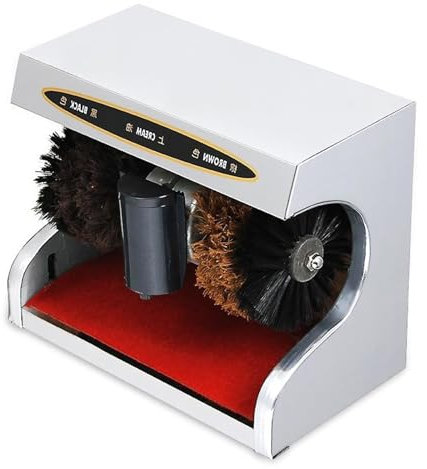 Shoe Polish Machine,Electric Shoe Brush Automatic Sensor Electric Shoes Polish and Shine Machine Electric Shoe Polishers Brush Shoe Shine Kit(Silver)