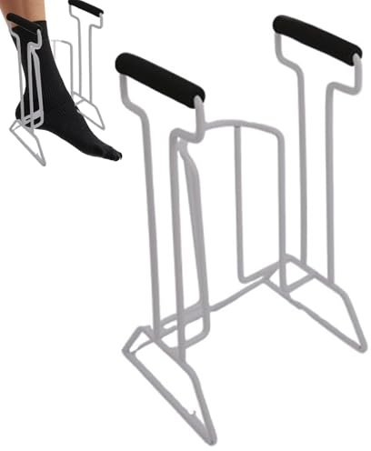 Calze a compressione da donna, calze a compressione, facili da impugnare, aiutano a indossare i, anti-ruggine, strumento di grandi dimensioni per indossare per donne anziane incinte