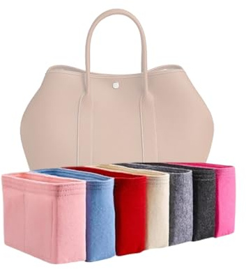Xoppia Taschen-Organizer, kompatibel mit Hermes Garden Party 36 Tasche, Filzeinsatz für Damenhandtasche. (Schwarz, Stil B)