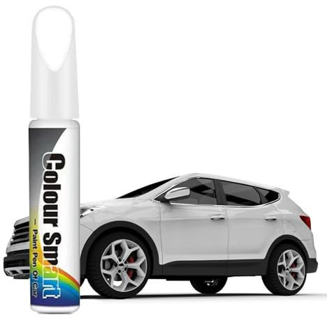Penna Ritocco Carrozzeria,Penna per Ritocco Auto,Ritocco Vernice Auto,Copri Graffi Car,per la Riparazione dei Graffi dell'auto(Bianco)