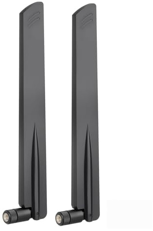 Eightwood 5G 4G LTE Wide Band Antenna, Omnidirectional SMA Male Antenna 2-Pack for CPE Router Hotspot Gateway Modem Cellular Trail Camera Security Camera