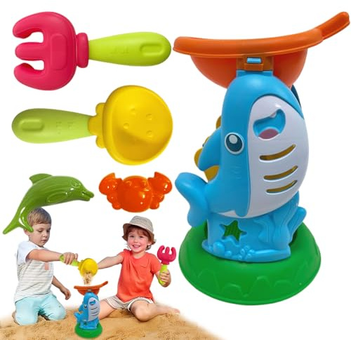 Strandspielzeug-Set – Spielzeug für Garten, Camping, Pool und Meer | Formen für lustige Tiere, interaktives Strandspiel für Outdoor-Urlaub, Wasserspaß für Familie