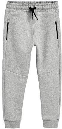 NEXT Äldre pojkar Sportiga joggingbyxor med smala ben Gråmelerad 146