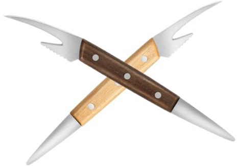 Hemobllo 2 pièces Éplucheur Crevettes Portable Inox Ergonomique Outil Déveinage Rapide Décortiqueuse Cuisine Polyvalente