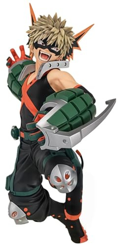 DAYIYUE MHA Anime Katsuki Bakugo 19CM Figure Statue Hero Bakugo Katsuki Jumping Combat Posture PVC Figures Model Display Collectible