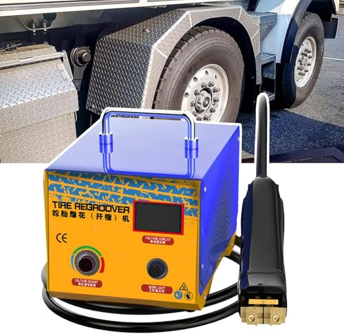Tragbarer LKW-Reifen-Regroover – solides Reifen-Nutwerkzeug-Set für Auto, Motorrad, ATV, Industriereifen – 1000 W Leistung, 5 m Kabellänge