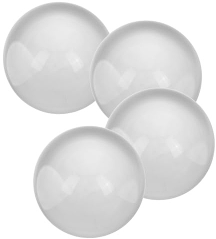 NOLITOY 4 Bolas de Cristal Transparente de 50 MM para Fotografía y Meditación Esferas Decorativas de Vidrio para Hogar y Oficina Adornos Feng Shui para Escritorio y Decoración