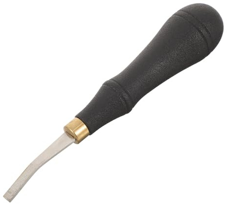 Sosoport Lima para Pulir Cuero de Acero Inoxidable 5 MM Herramienta Manual para Esmerilado y Nivelador de Fricción Portátil y Resistente para Reparación y Trabajo Artesanal de Cuero