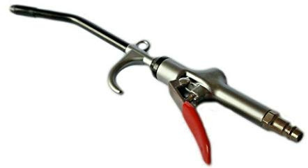Pistola soffiaggio aria compressa per compressore innesto rapido canna 120mm