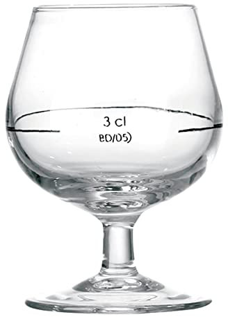 Arcoroc Set 12 Copas coñac de Vidrio 15cl, Marca de 3cl