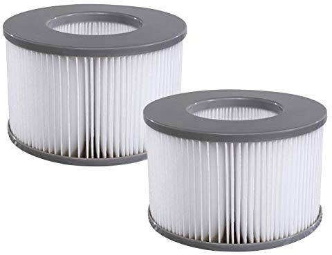 Miweba Original MSpa Whirlpool Filter (2X Wasserfilter Modell ab 2020) | Filterkartusche 2er Pack | Für aufblasbare Pools | Modelle ab 2020 | Comfort | Frame | Premium | Muse | Urban