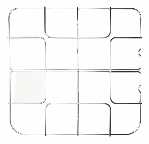 Candy Sovrana Iberna Rosieres - Kit 2 griglie in ferro cromato per cucina piano cottura 4 fuochi a gas - 91750289-91750290 - F5414/KIT