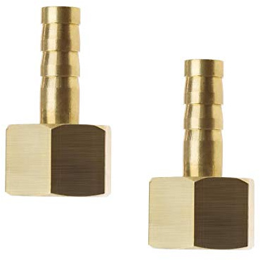 Be In Your Mind 2 Piezas 6mm A 1/4 Pulgadas BSP Hilo Femenino Lengüeta Conectores de Montaje de Latón Manguera Adaptador de Junta de Púas Acoplador para Combustible Aire Gas Agua Aceite