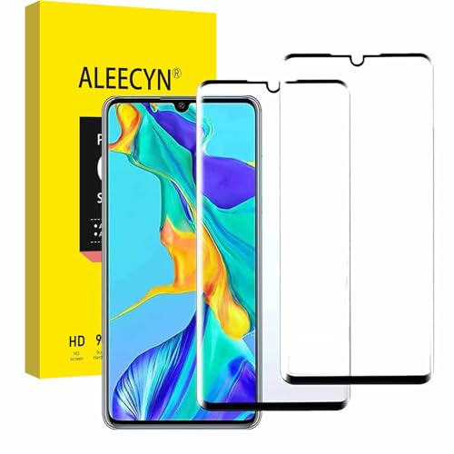 [2 Stück]Aleecyn Schutzfolie für huawei p30 pro,Hohe Qualität Gehärtetem Glass,3D Volle Abdeckung,9H Härt Folie,Anti-Bläschen,Schutzfolie für huawei p30 pro