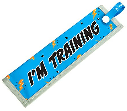 I'M TRAINING Space Awareness Sleeve for Dogs That Need Space, Reflective, Waterproof, Double Sided Slip-on for the Dog Lead