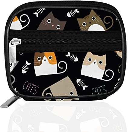 Serfeymi Pilulier Semainier Pilulier Medicaments 7 Jours Semainier Medicament Boîtes à Pilules de Voyage Avec étui à Fermeture éclair pour la Médecine, la Vitamine, le Supplément - Noire 03