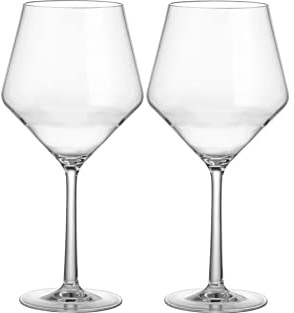 Brunner 0830220N.C71 Red Wineglass, Juego de 2 copas transparentes de vino tinto para camping, barcos, picnics, copas irrompibles de Tritan, volumen 72 cl