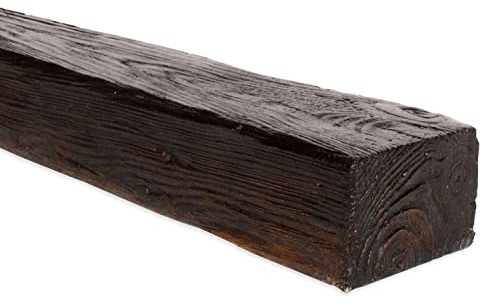 PROVISTON | Travi in PU | 60 x 90 x 3000 mm | Poliuretano ad alta resistenza | Rovere scuro | Aspetto legno | Travi decorative | Travi per soffitto | Effetto legno realistico | 3 metri