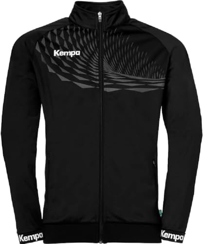 Kempa Wave 26 Poly Jacket Homme Garçon Sport Football Veste d'entraînement Veste légère sweat-shirt - sweat d'entraînement élastique avec poches zippées
