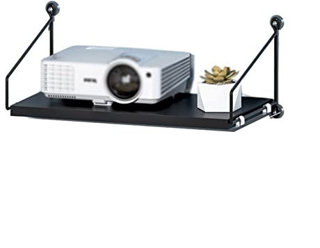 DYPASA Projector Mount Projector Rack Wall-mounted Punch-free Projector Stand Bedroom Living Room Bedside Wall Tray Heavy-duty Projector Shelf Ceiling Mount with Tray (Color : F)