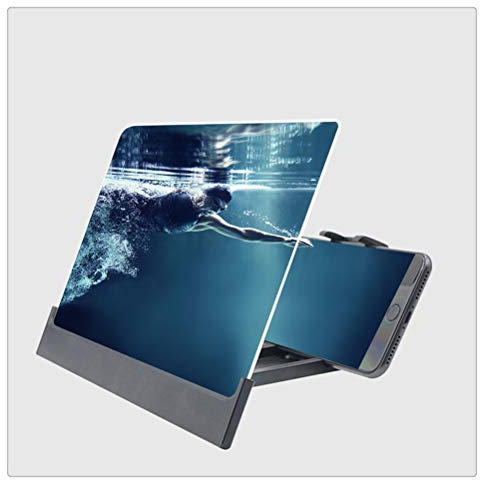BONOOL 12 inch Mobile Phone 3D Screen Magnifier Enlarged Video Amplifier Stand Phone Holder