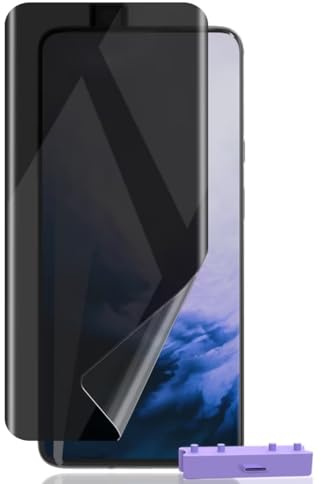 Zerrshoo Protector de Pantalla para OnePlus 7 Pro, Privacidad Película Protectora 1 Piezas [No es de Cristal Templado], Anti-Espía, Antiarañazos, Antihuellas, Cobertura Completo, Instalación Fácil