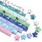 YEJAHY 1080 Hojas de Tiras de Papel de Origami de Doble Cara Con Estrellas, Papel de Color Para Decoración y Estrella de la Suerte (F)