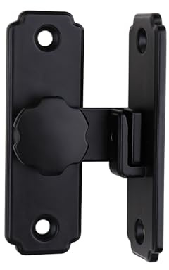 90°Flip Barn Door Lock,Sliding Barn Door Lock with Mounting Screws，Protect Privacy - Security Door Latch, Heavy Duty Gate Latches Door Hardware for Barn, Garden, Bathroom, Cabinet, Window