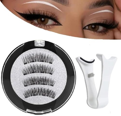 Magnetische Wimpern, wiederverwendbare magnetische Wimpern, magnetische 3D-Wimpern, magnetische Wimpern mit natürlichem Aussehen, Set mit magnetischen Wimpern mit starkem Halt