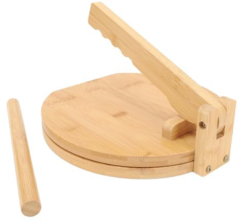 Prensa para Tortillas Dumpling Chapati Maker Máquina para Hacer Tortillas Manual Prensa Redonda para Tortillas de Maíz con 50 Papel Pergamino para Tortilla Mexicana Casera