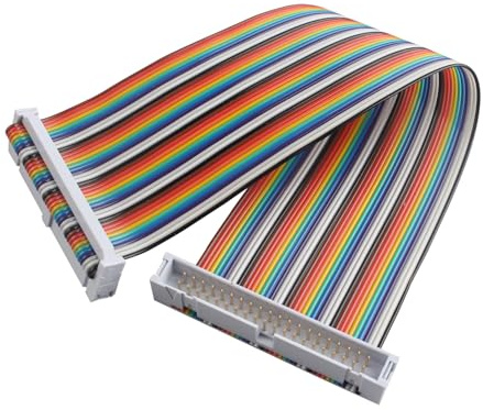 ZDE Male to Female GPIO Flat Ribbon Cable 40pin 20cm/7.87inch