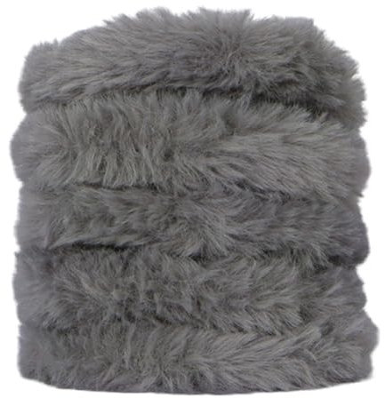 Wambere 5 Stück 20mmx1m Pfeifenreiniger Bunte Pfeifenputzer,Twist Stick aus Kaninchenhaarimitat,Biegeplüsch Basteldraht für DIY Handwerk Dekorationen,Kreative DIY-Projekte und Basteldeko,Grau