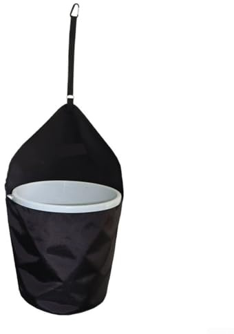 Futterbeutel für Pferde, Ripstop-900D-Polyester, Futterbeutel, Pferdeanhänger, Eimerregal, Aufbewahrungstasche, Pferdefutterbeutel, hängender Eimerhalter für 5 Gallonen Wassereimer