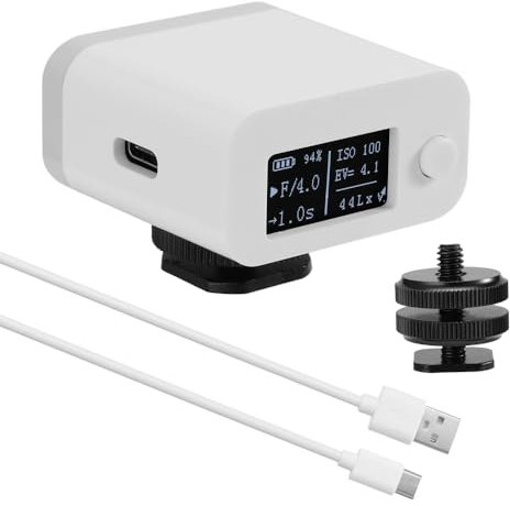 M08 Lichtmessgerät Kamera Photometer Fotografie Set-Top-Reflexions-Lichtmessgerät Heiß-/Kaltschuhbefestigung Kamera Lichtmesser
